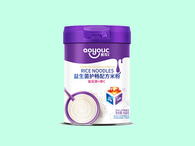傲龙优可608克益生菌护畅配方米粉强化铁